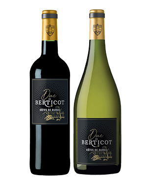 vins Duc de Berticot rouge et blanc vieillus en fût de chêne en AOP Côtes de Duras