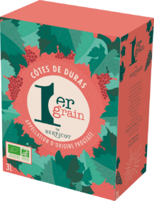 BIB format 3 litres de l'AOP Côtes de Duras Bio des Vignerons de Berticot